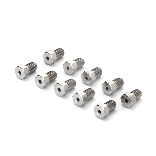 Stainless Steel Nut for Valco Cheminert 5000 psi Injector Valve (10 Pack) Produktbild Front View L-internal